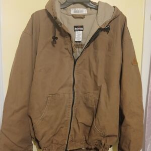 Bulwark Men's Tan Hooded Work Jacket